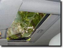 Factory moonroof in 'Vent' position